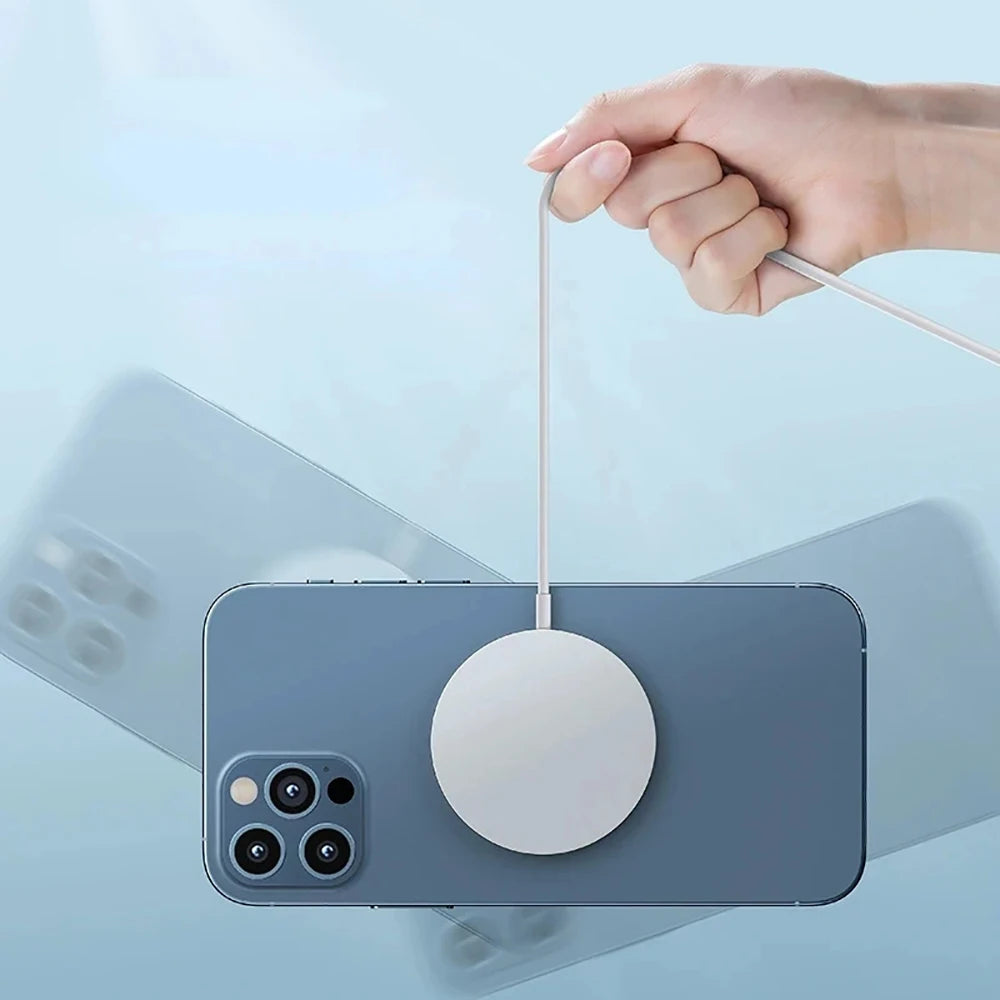 Chargeur Magnétique 30W – Recharge Rapide Sans Fil pour iPhone 12 à 16 & AirPods
