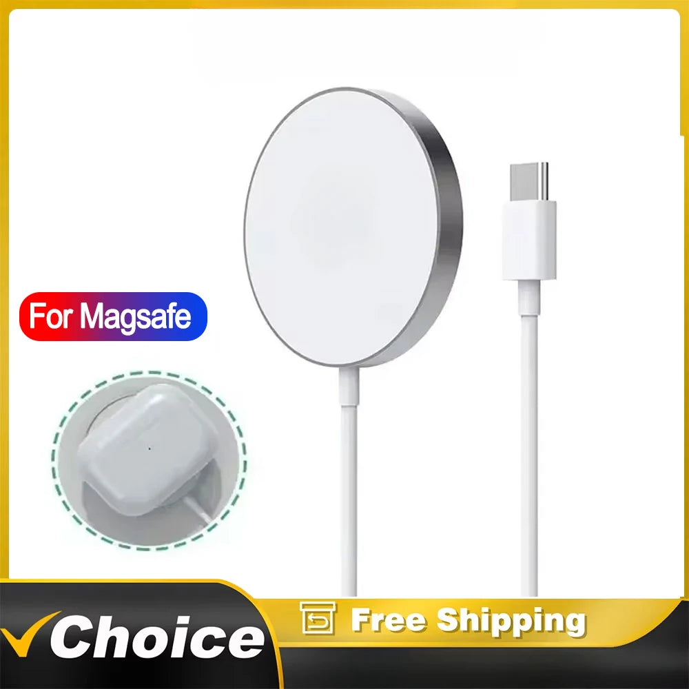 Chargeur Magnétique 30W – Recharge Rapide Sans Fil pour iPhone 12 à 16 & AirPods