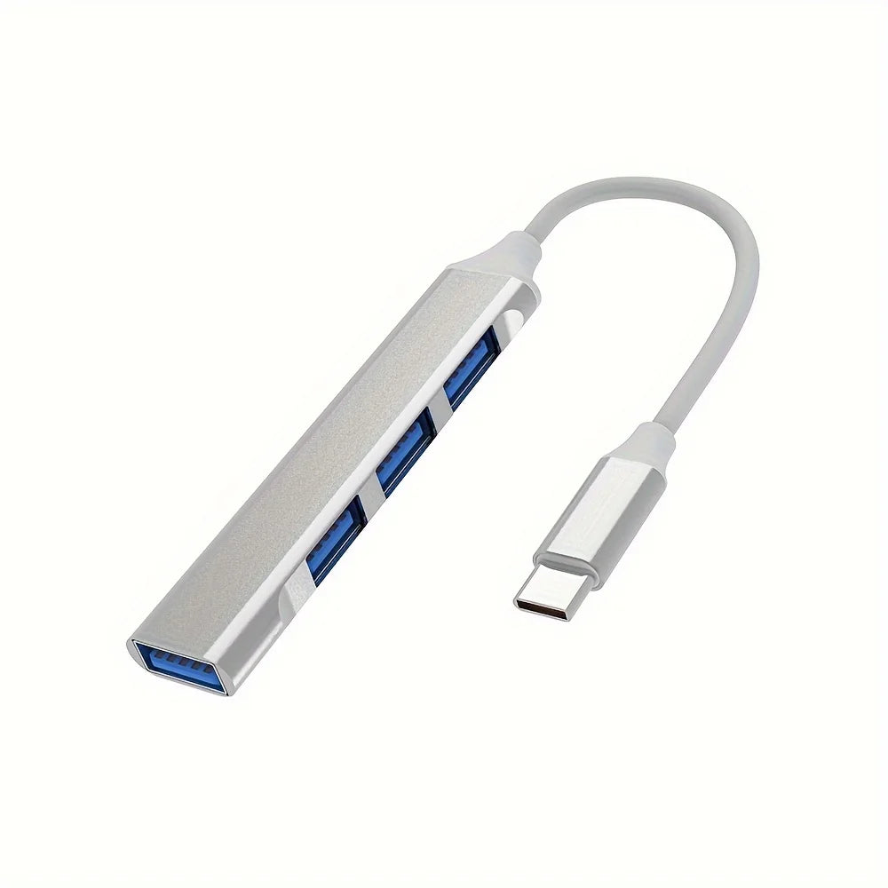 🔌 Hub USB-C 4 Ports Ultra Rapide – Adaptateur Multiport 3.0 pour MacBook, Lenovo, Xiaomi & PC