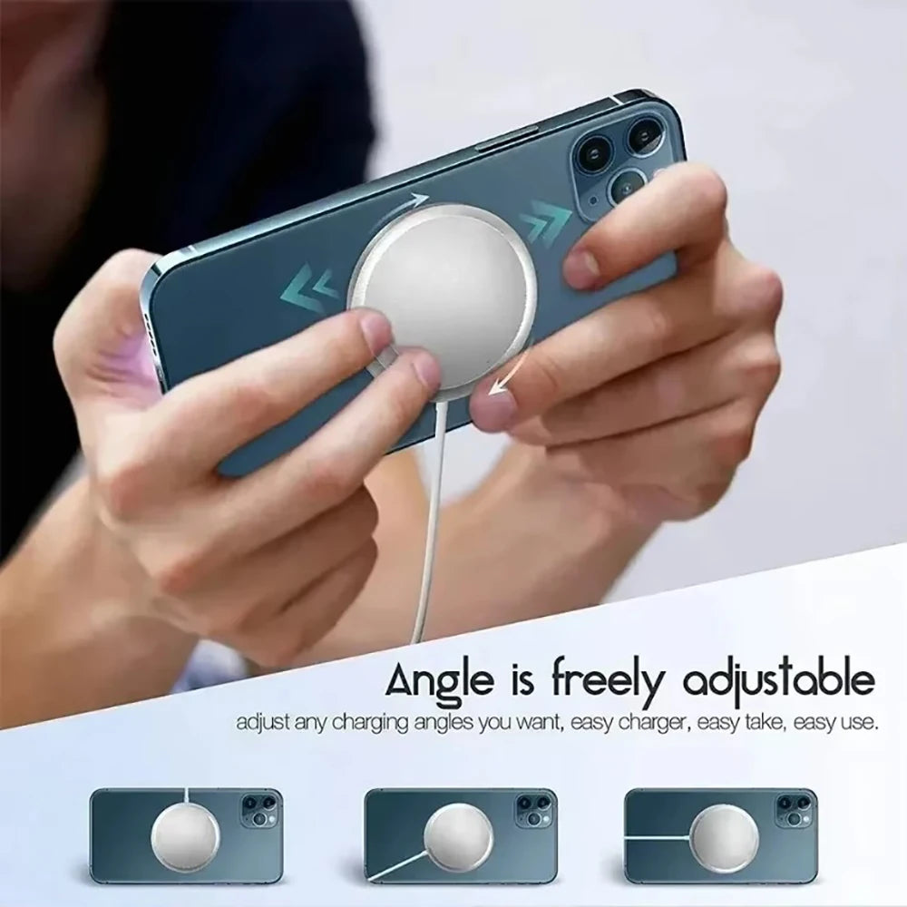 Chargeur Magnétique 30W – Recharge Rapide Sans Fil pour iPhone 12 à 16 & AirPods
